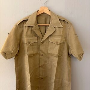 vintage us army khaki shirt`